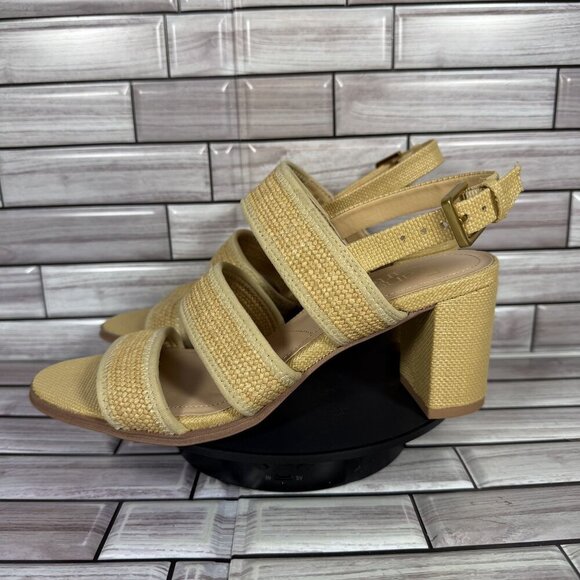 Franco Sarto‎ Women's Natural Buco Strappy Heeled Sandal Shoe Size 8-NEW - Picture 4 of 9